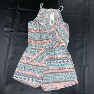 Geometric Print Romper